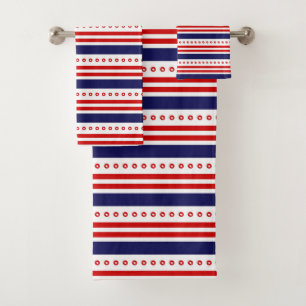 Stars and Stripes Bath Towel Set