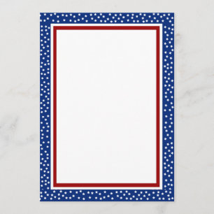 Stars and Stripes Border Invitation