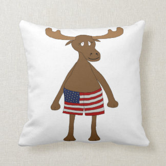 Stars and Stripes, Eh? Throw Pillow