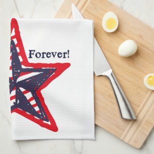 Stars and Stripes Forever! Kitchen Towel