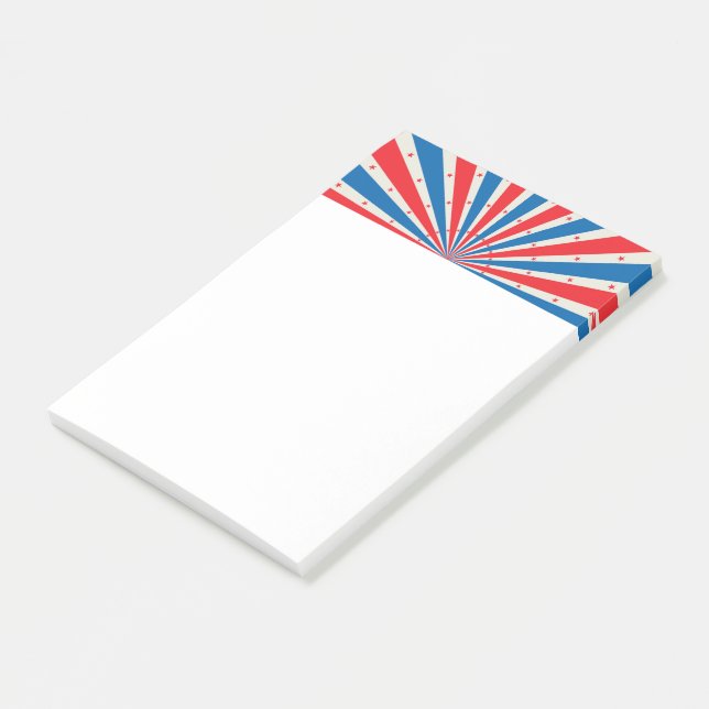 Stars and Stripes Independence Day  Post-it Notes (Angled)