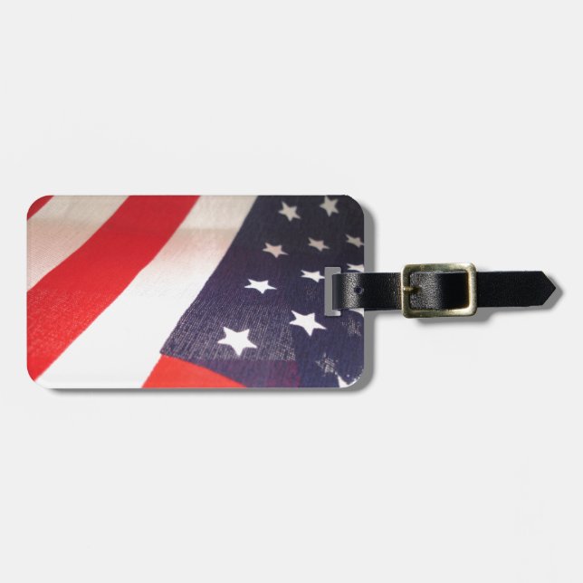 Stars and Stripes Luggage Tag (Front Horizontal)