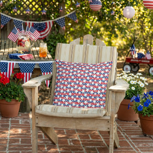 Stars and stripes outdoor pillow