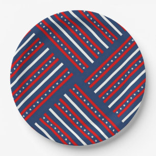 Stars and Stripes Paper Plate