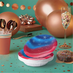 Stars and Stripes Paper Plate