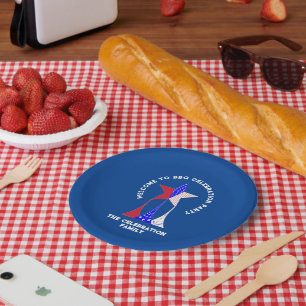 Stars and Stripes Patriot Paper Plate