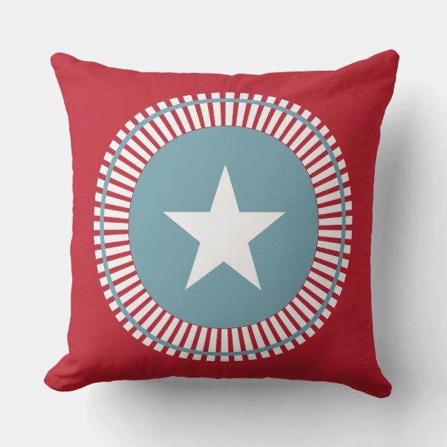 Stars and Stripes Patriotic 4th of July Pillows (Front)
