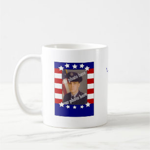 Stars and Stripes Patriotic Custom Photo Mug
