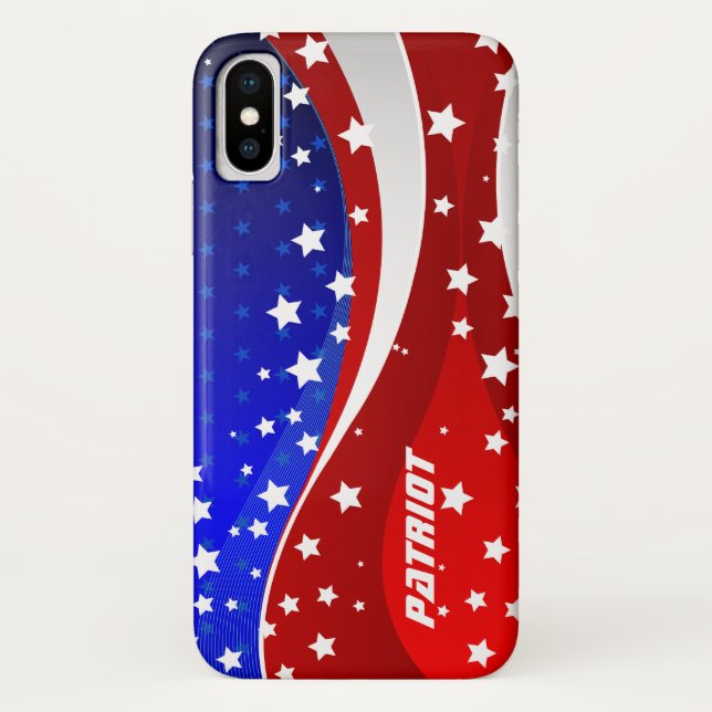 Stars And Stripes Patriotic -USA Independence Day Case-Mate iPhone Case (Back)