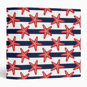 Stars And Stripes Pattern Binder