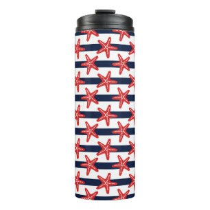 Stars And Stripes Pattern Thermal Tumbler