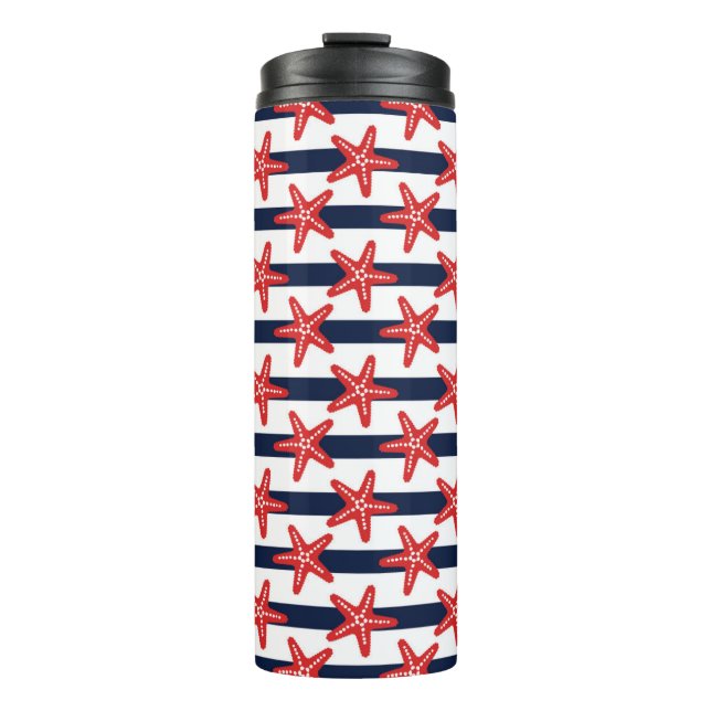Stars And Stripes Pattern Thermal Tumbler (Front)