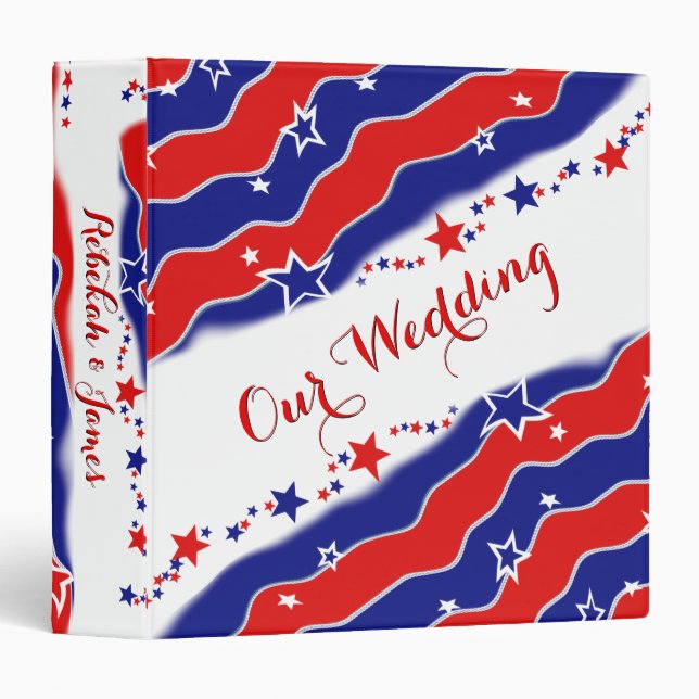 Stars and Stripes Personalized Binder (Front/Spine)