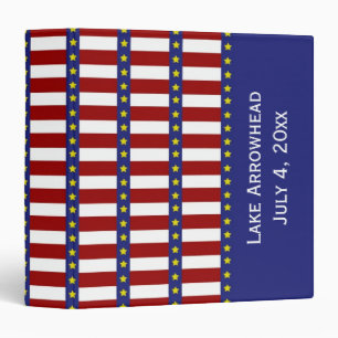 Stars and Stripes Personalized Binder Scrapbook