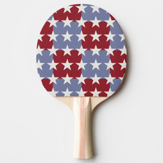 Stars and Stripes Ping Pong Paddle (Front)