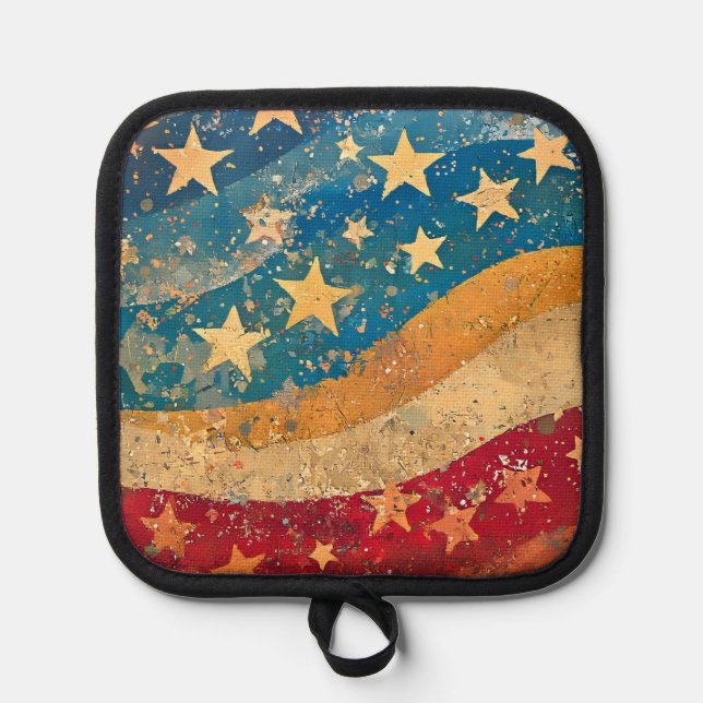 Stars and Stripes  Pot Holder (Front)
