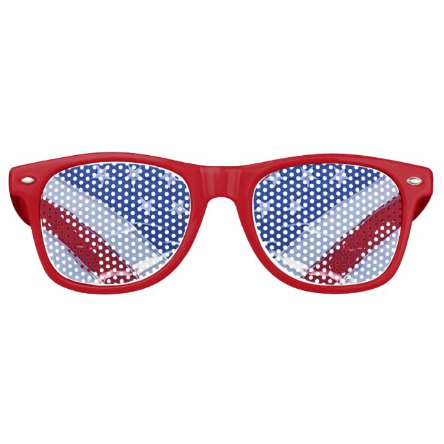 Stars and Stripes Retro Sunglasses (Front)