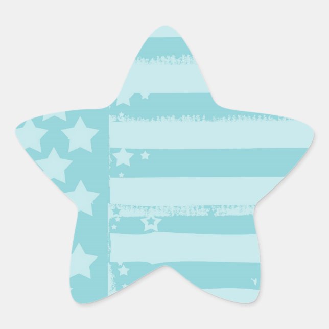 Stars and Stripes Star Sticker (Front)