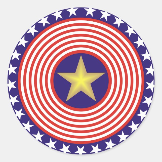Stars and Stripes Sticker (Front)