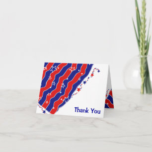 Stars and Stripes THANK YOU Card