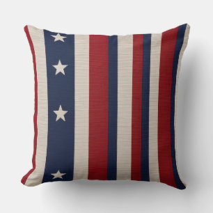 Stars and Stripes Throw Pillow