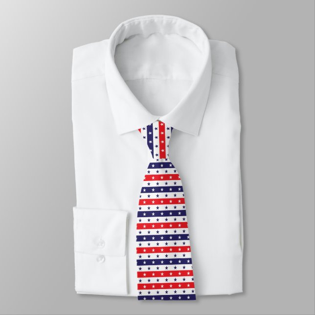 Stars and Stripes  Tie (Tied)