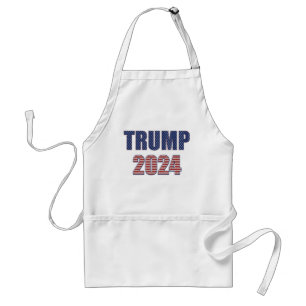 Stars and Stripes Typography Trump 2024 Standard Apron