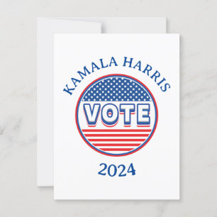Stars and Stripes Vote USA - Election Postcard