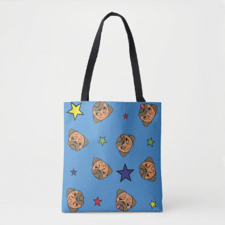 Stars and The Pugs Tote Bag
