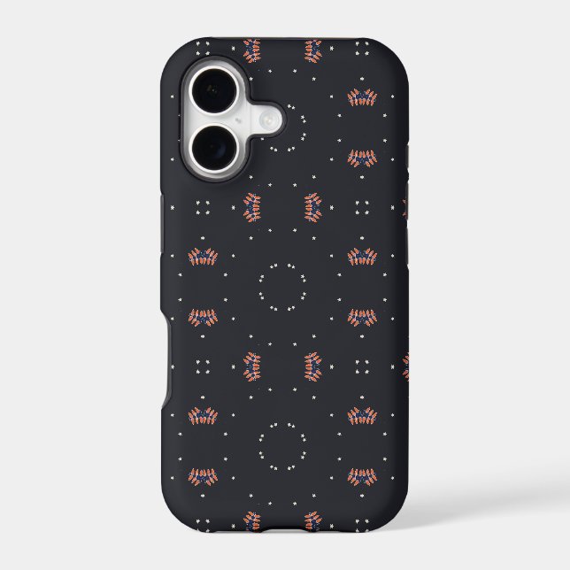 Stars And Unique Spaceship Pattern (Back)