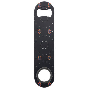 Stars And Unique Spaceship Pattern Bar Key