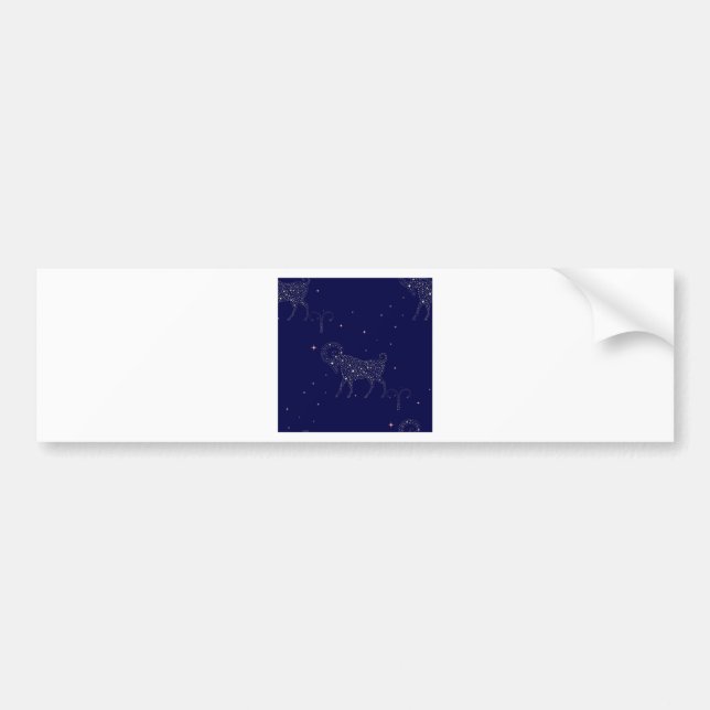 stars aries bumper sticker (Front)