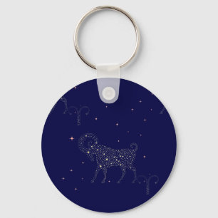 stars aries keychain