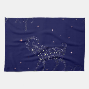 stars aries kitchen towel