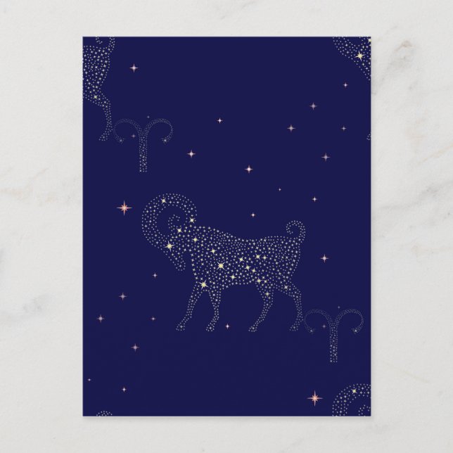 stars aries postcard (Front)