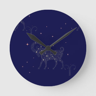stars aries round clock