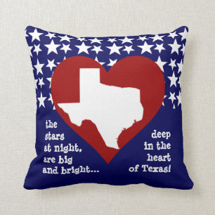 Stars at night....Deep in the Heart of Texas! Throw Pillow