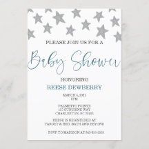 Stars Baby Shower Invite