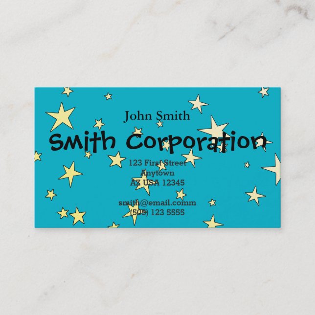 Stars Business Card (Front)