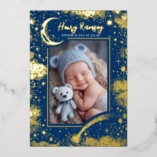 Stars Celestial Cute Blue Newborn Photos Birth
