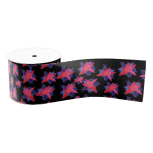 Stars Christmas Grosgrain Ribbon