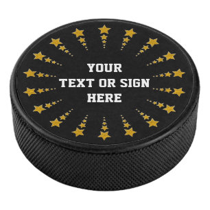 Stars Circle gold I + YOURS Hockey Puck