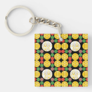 Stars Circles Keychain