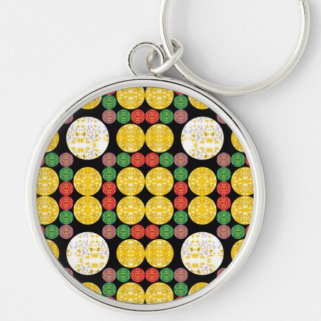 Stars Circles Keychain (Front)