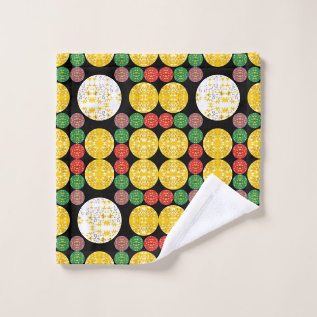 Stars Circles Wash Cloth (Wash Cloth)