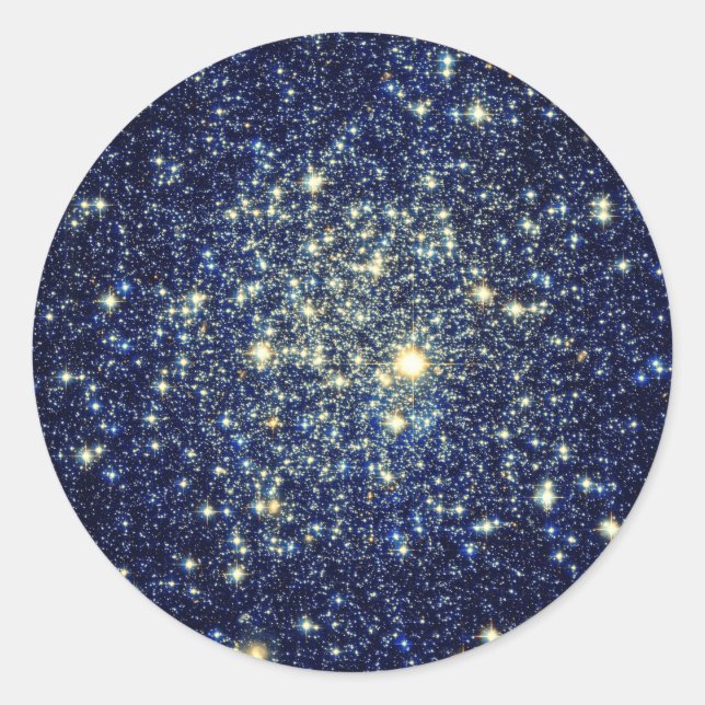 Stars Classic Round Sticker (Front)