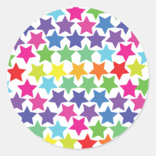 Stars Classic Round Sticker