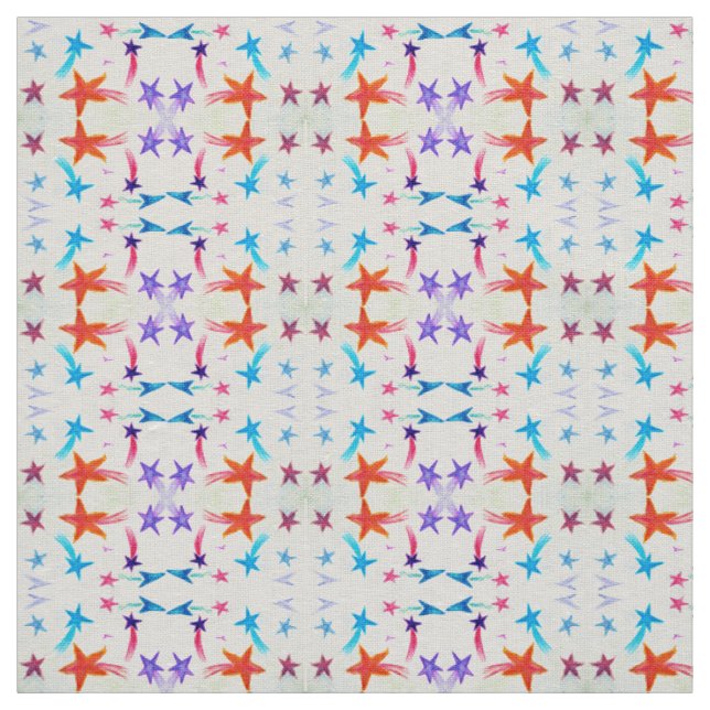 Stars Custom Ivory Linen (54" width) Fabric (Swatch)