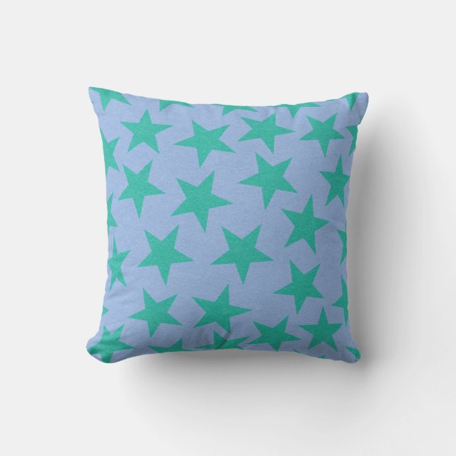 Stars Deco Throw Pillow (Front)