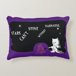 Stars don’t shine without darkness. accent pillow